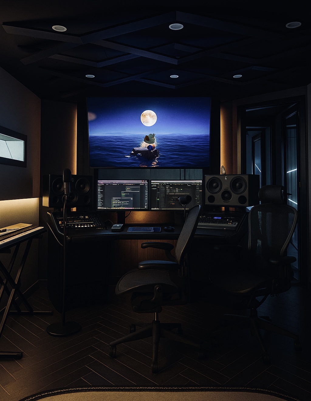 Recording booth at Seoul Archive Studio